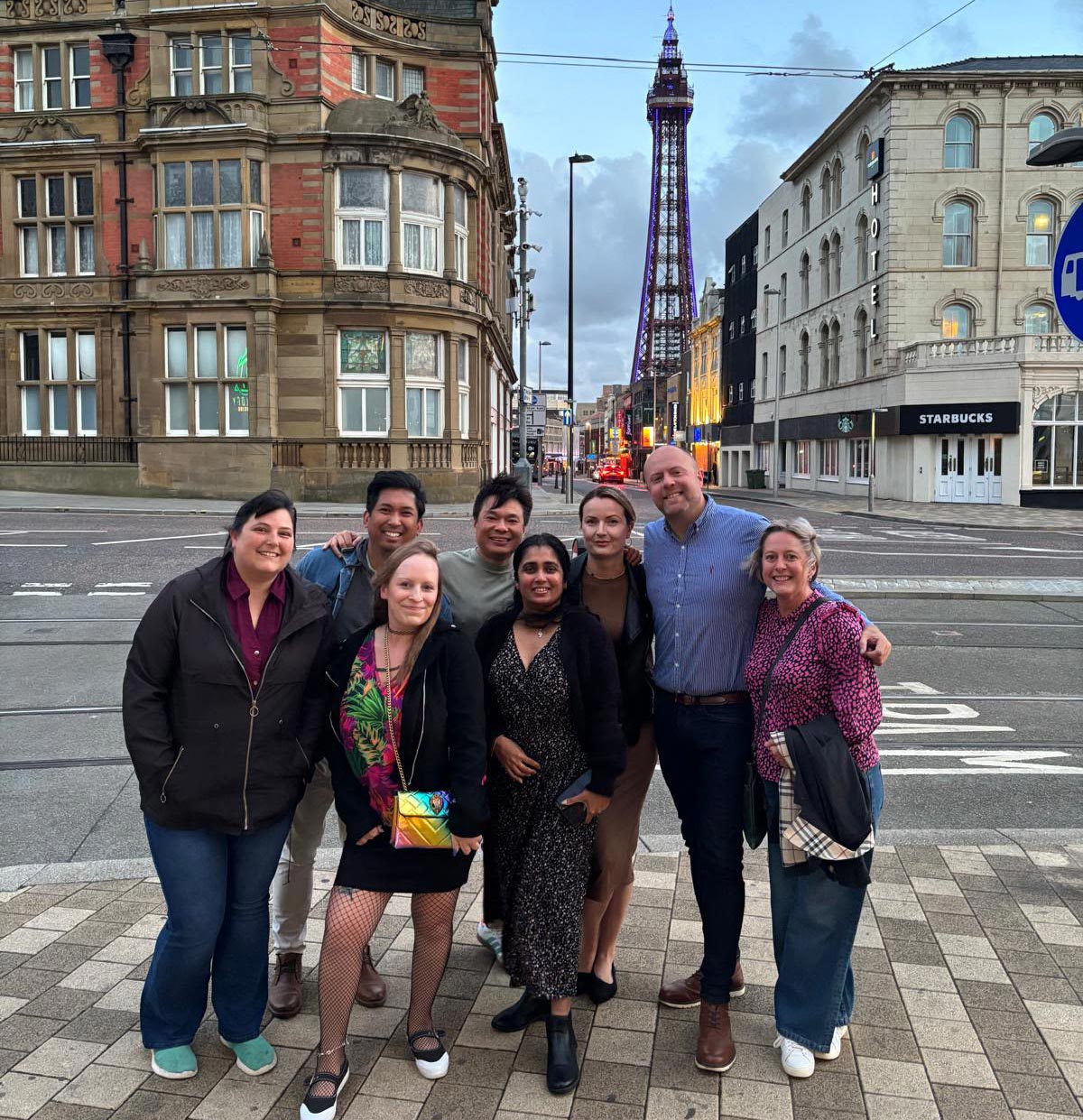 The team with Sarah Fountain